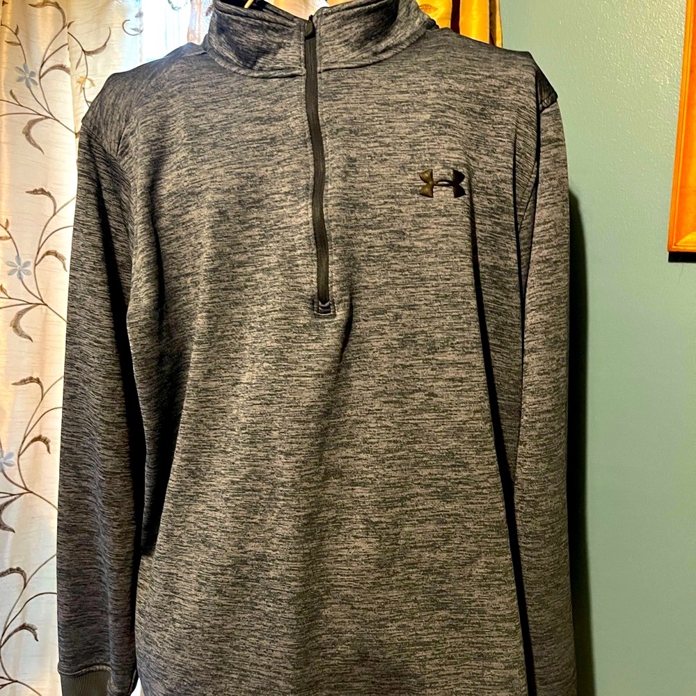 Under Armour Heather Gray Quarter-Zip Pullover Sweatshirt XXL